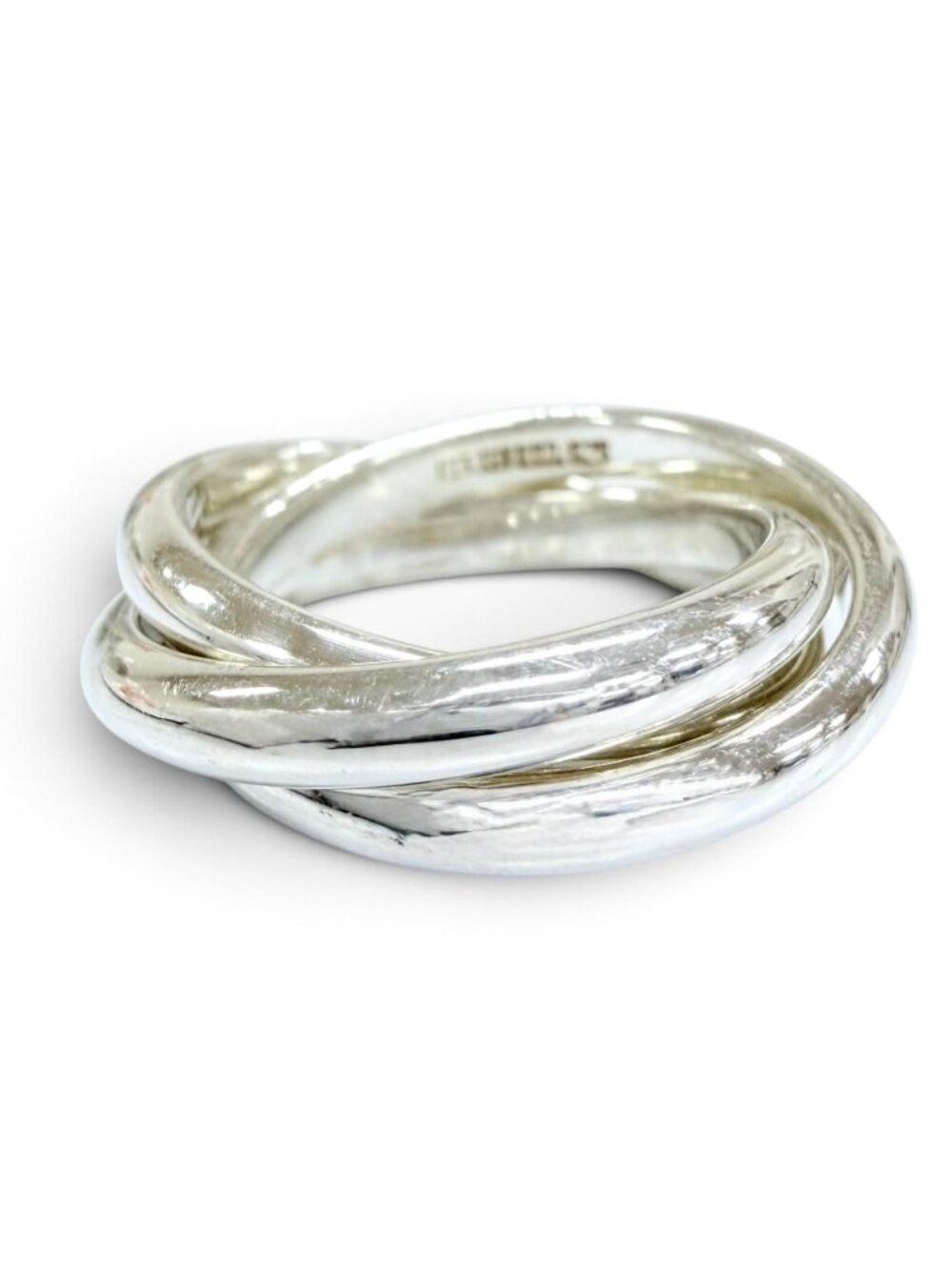 Tiffany & Co Trinity Ring 925 Triple Band Silver